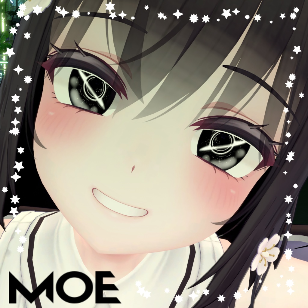 【目用テクスチャ】オリジナル Black Hole Eyes ver 2.0【VRChat向け / 1種+発光】