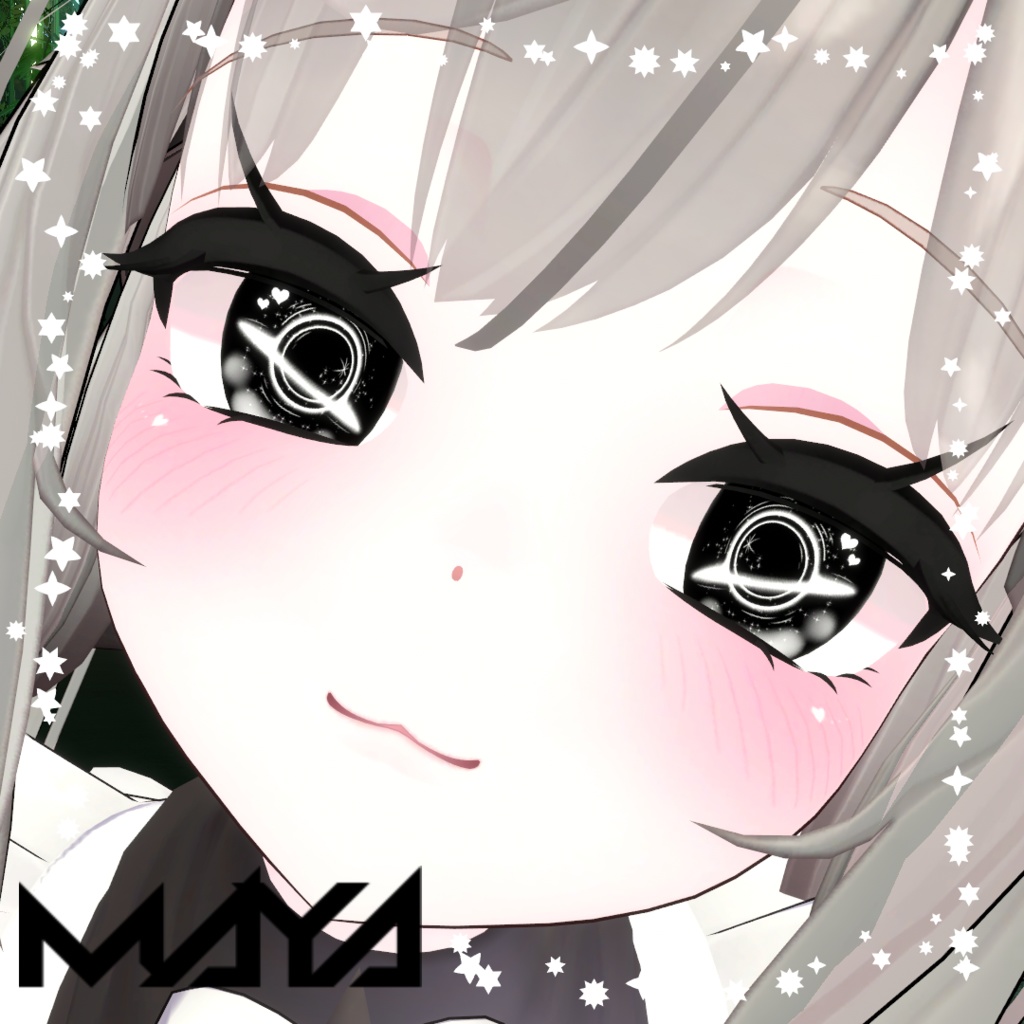 【目用テクスチャ】オリジナル Black Hole Eyes ver 2.0【VRChat向け / 1種+発光】