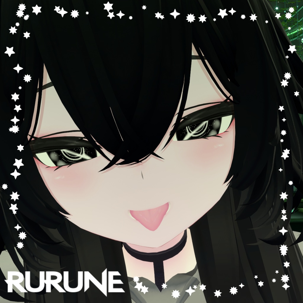 【目用テクスチャ】オリジナル Black Hole Eyes ver 2.0【VRChat向け / 1種+発光】