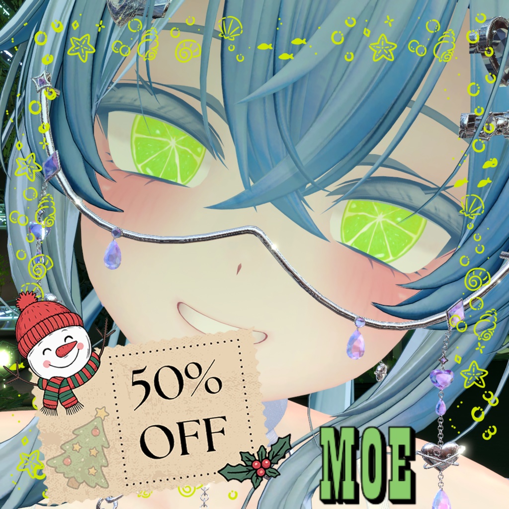 【50%OFF】🍋 「Citric Eyes ver 2.0」 オリジナルアイテクスチャ ver 2.0 🍊【4色+4エミッション】