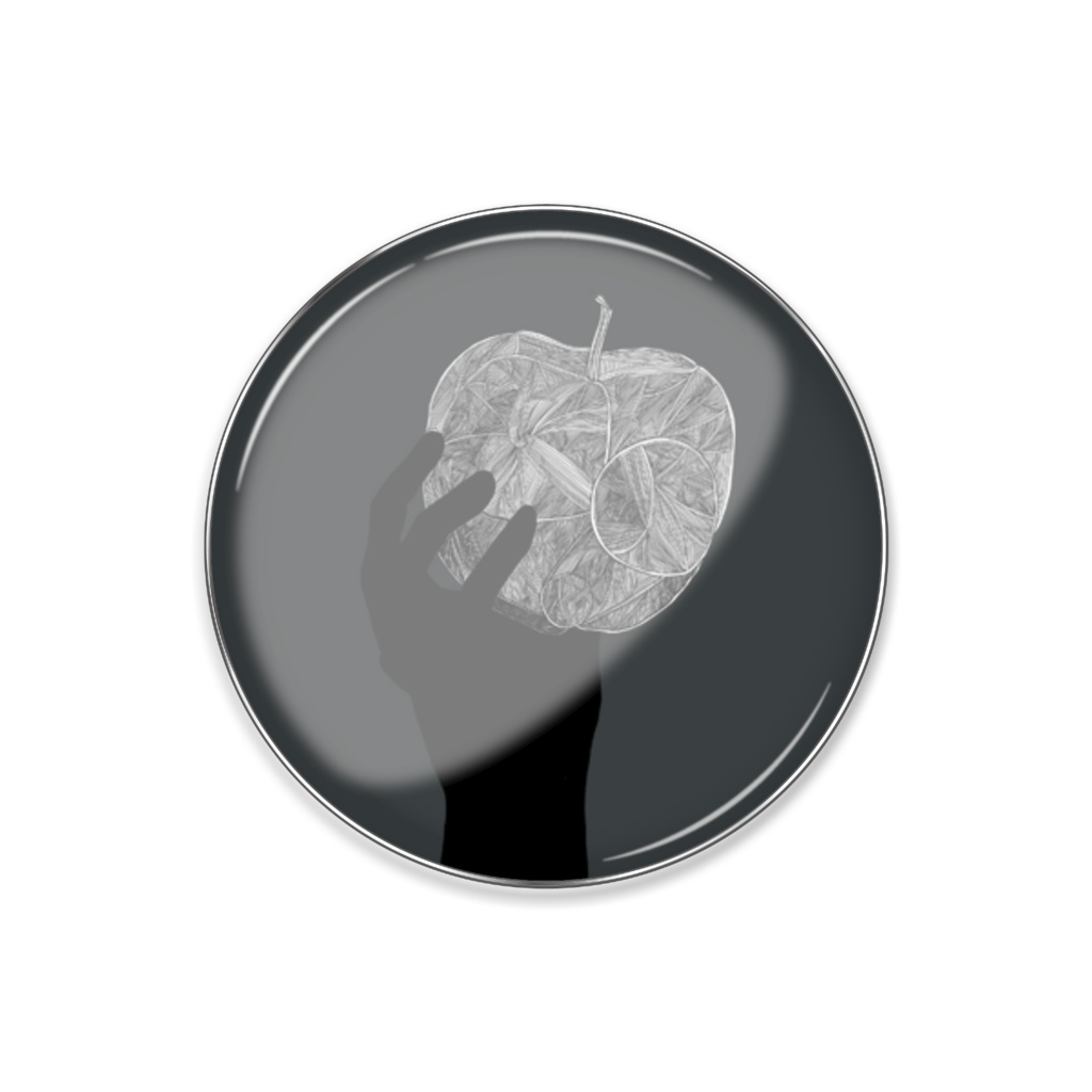 【ピンバッジ】砂で出来た知恵の実を。