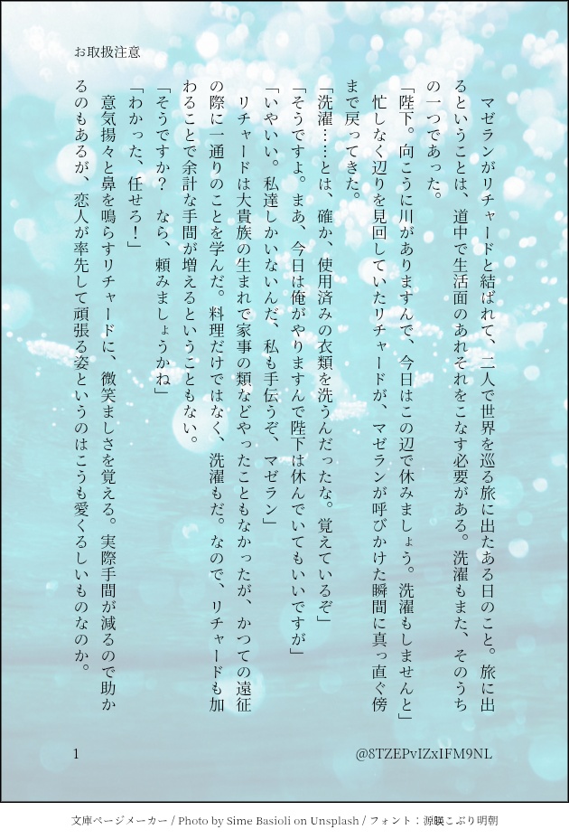 【リベサガ】お取扱注意