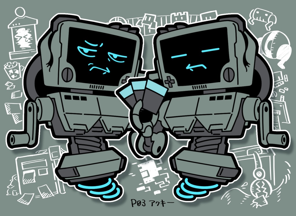 P03 両面アクリルキーホルダー