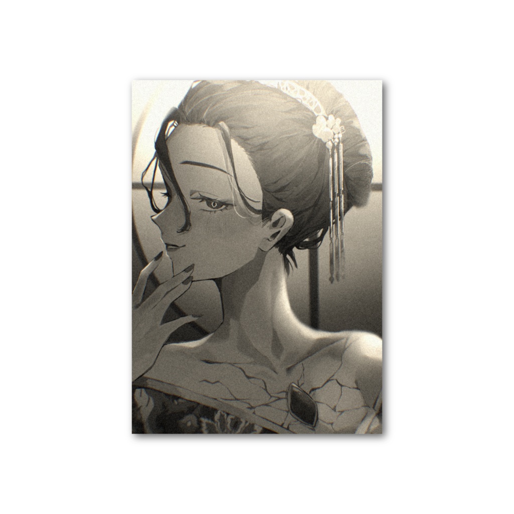モノクロ写真風カード