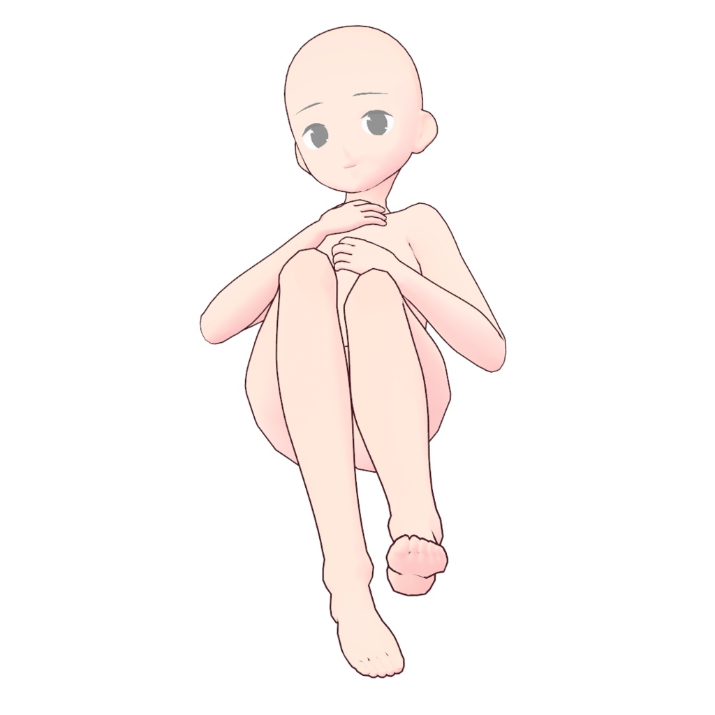 女の子座ったポーズ集50【トレース素材】