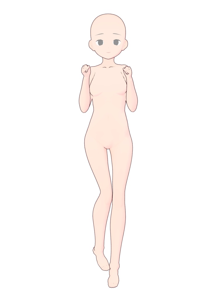 女の子立ち絵ポーズ50②【トレス素材】