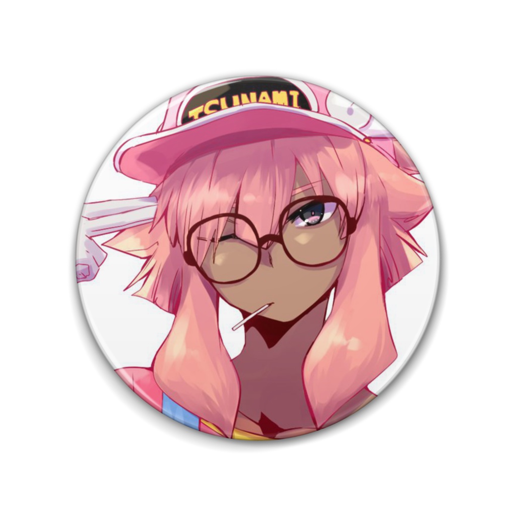 ペンギン村の綱海缶バッジ