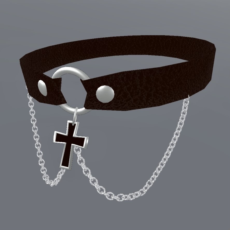 ChainLeatherChoker for Kikyo