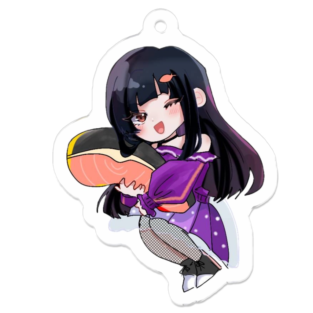 紅鮭エイラ　通常アクキー