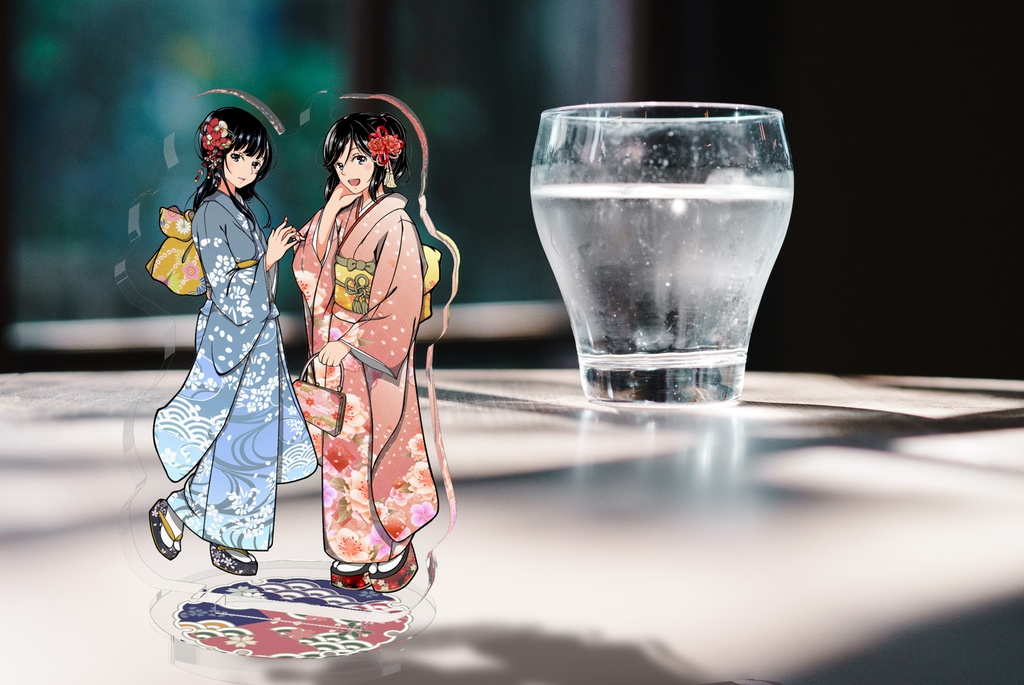 のぞみぞ振袖姿アクリルフィギュア