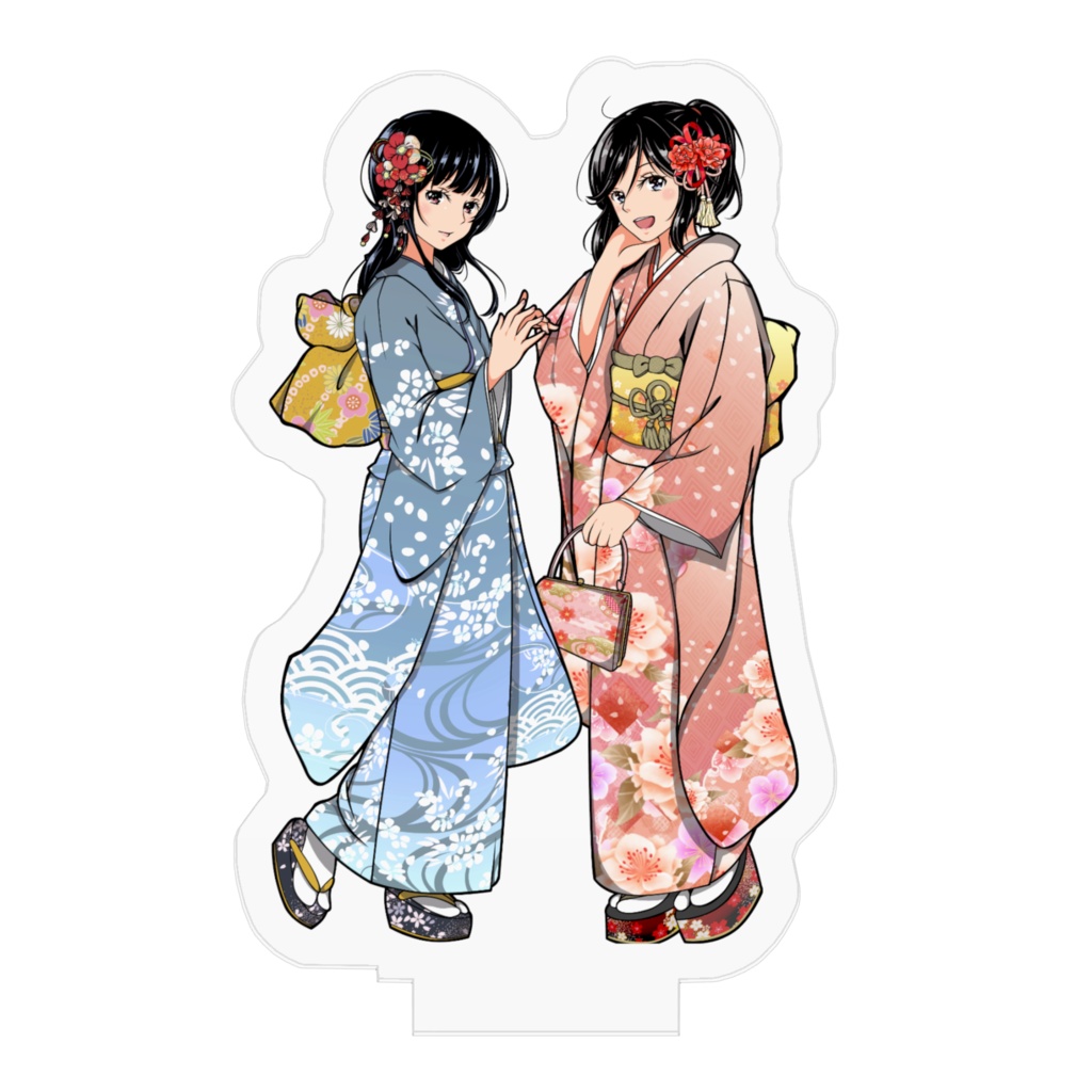 のぞみぞ振袖姿アクリルフィギュア