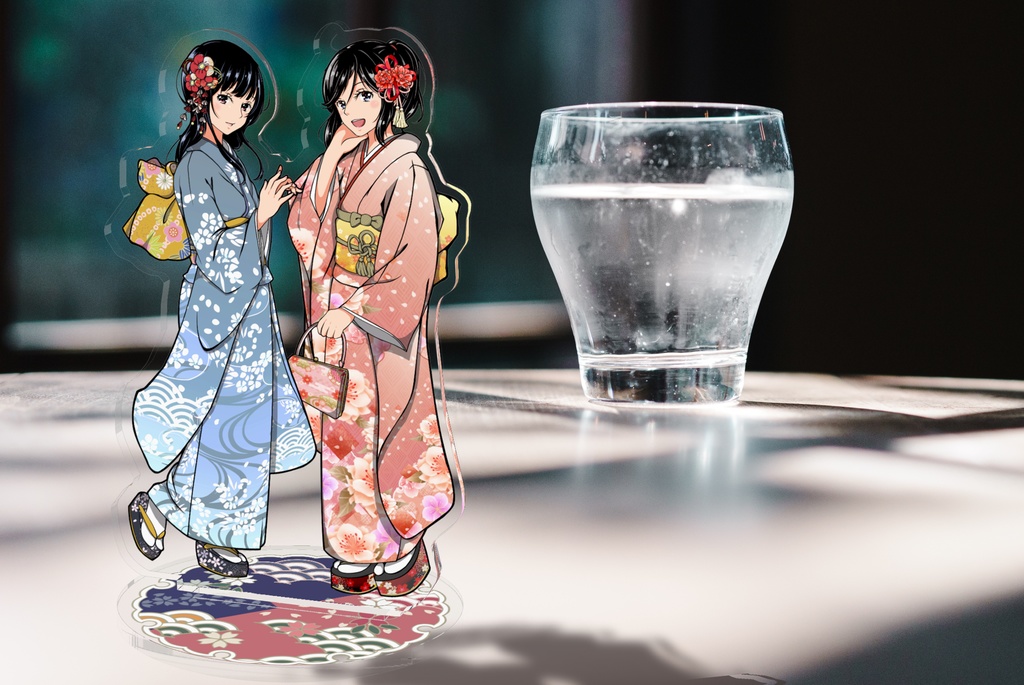 のぞみぞ振袖姿アクリルフィギュア