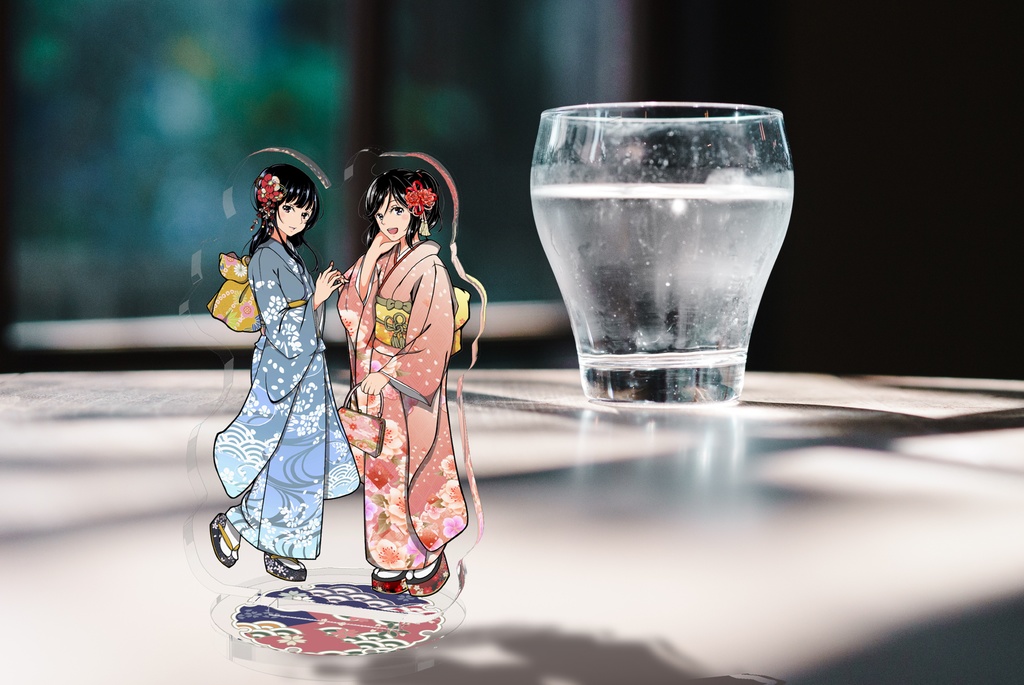 のぞみぞ振袖姿アクリルフィギュア