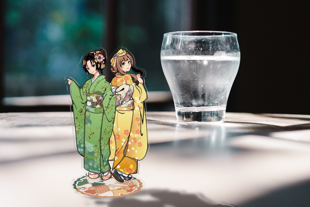 なかよし川振袖姿アクリルフィギュア