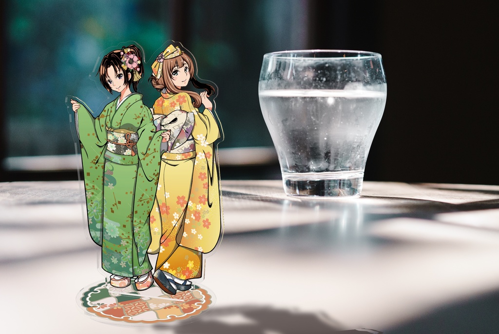 なかよし川振袖姿アクリルフィギュア