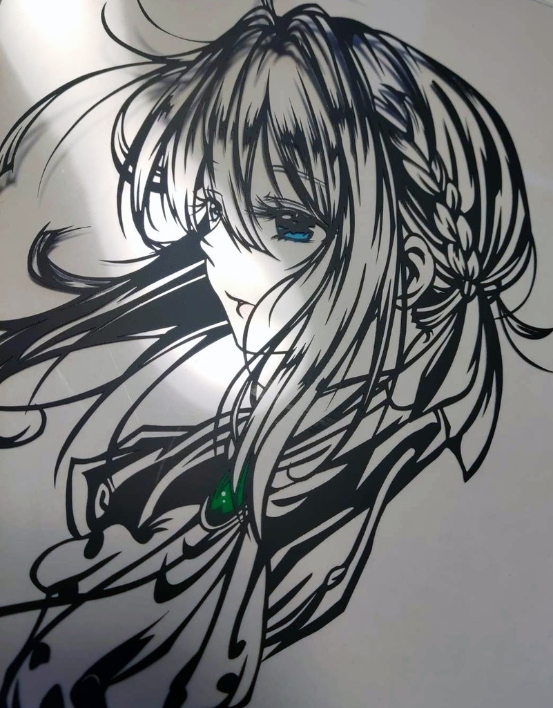 切り絵「ヴァイオレットエヴァーガーデン」