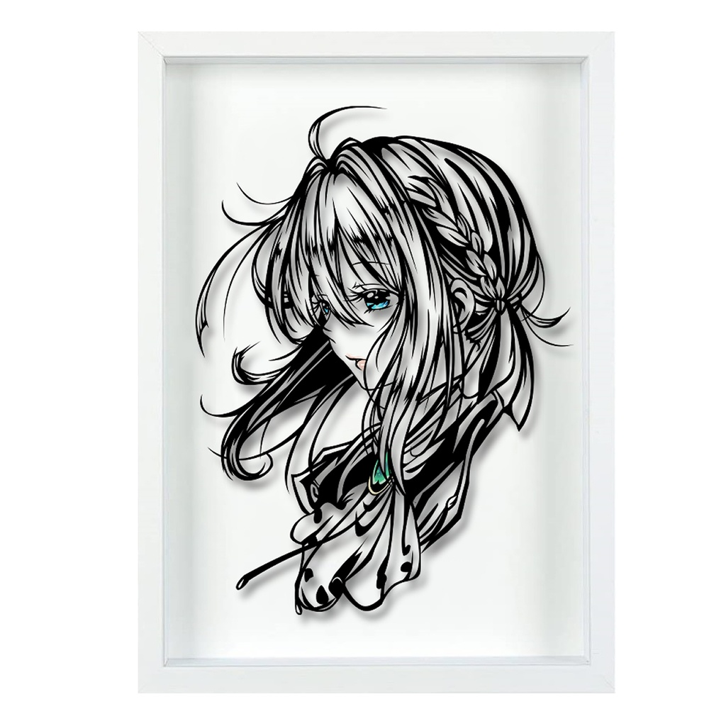 切り絵「ヴァイオレットエヴァーガーデン」