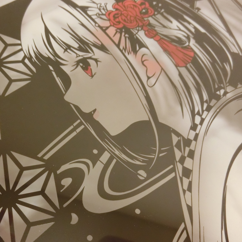 切り絵【錦木千束・着物】B4サイズ