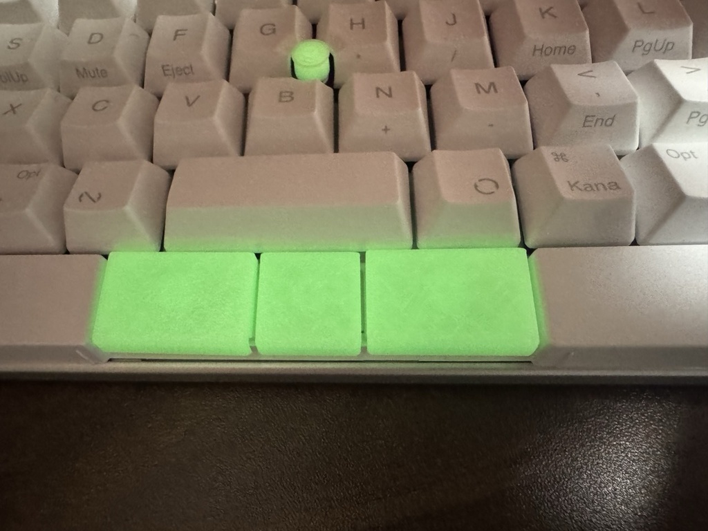 HHKB Studio互換 ハンドメイド マウスキートップ キーキャップ 左右中央3個セット