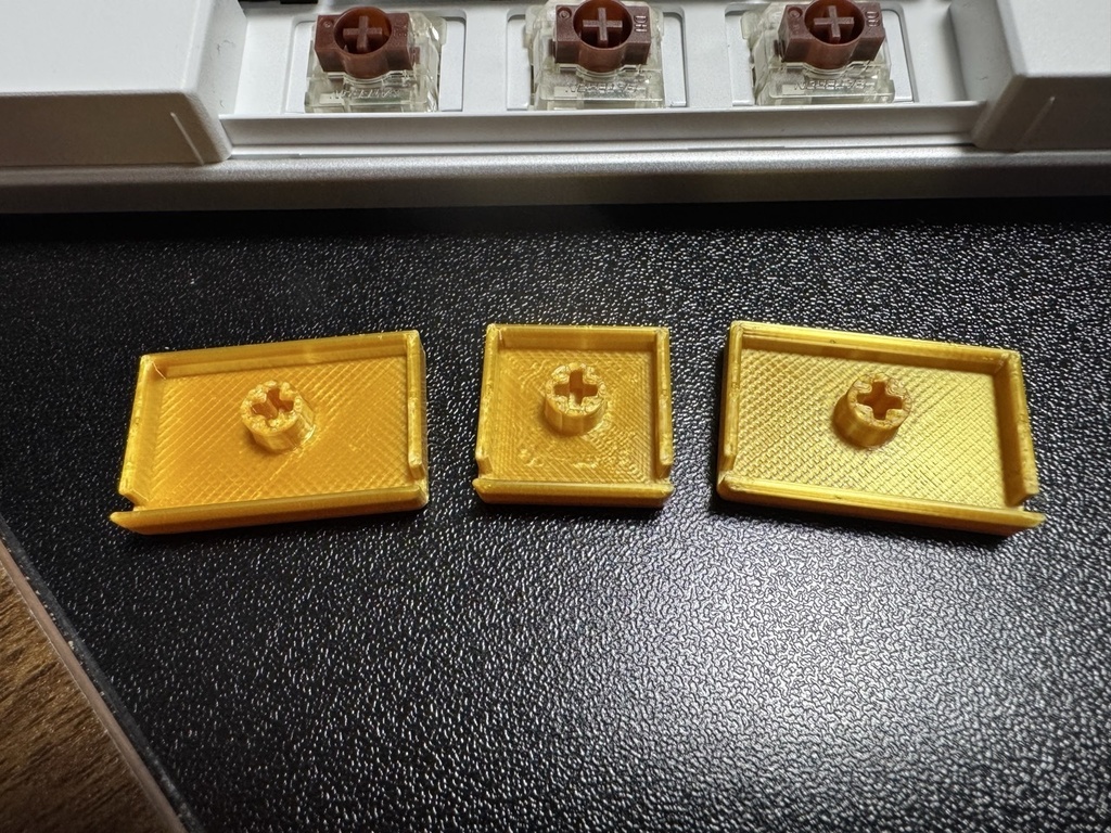 HHKB Studio互換 ハンドメイド マウスキートップ キーキャップ 左右中央3個セット