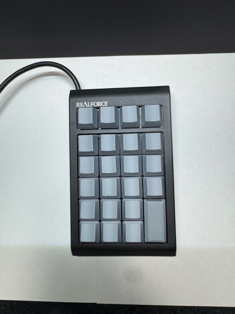 REALFORCE RT1用 東プレ軸互換 テンキー キートップ グレー