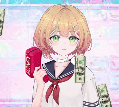 金銭を投げかけるジェスチャー VTS ダイナミック アドオン / Live2D / ストリーム / マテリアル / ストリーミングアセット