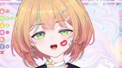 kissマークとvts / live2d / stream / material / streamingアセット用の効果音付きアドオン