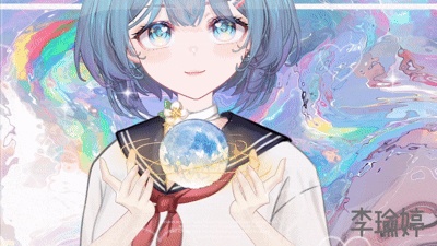 手つなぎ月ジェスチャー アドオン / Live2D / 配信 / 素材 / 配信用アセット