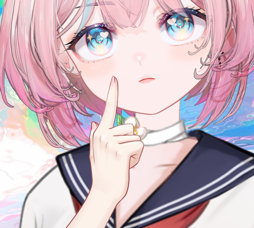 チビポケ顔ジェスチャーアドオン /Live2D /Stream /Material /Streaming Assets/vtuber