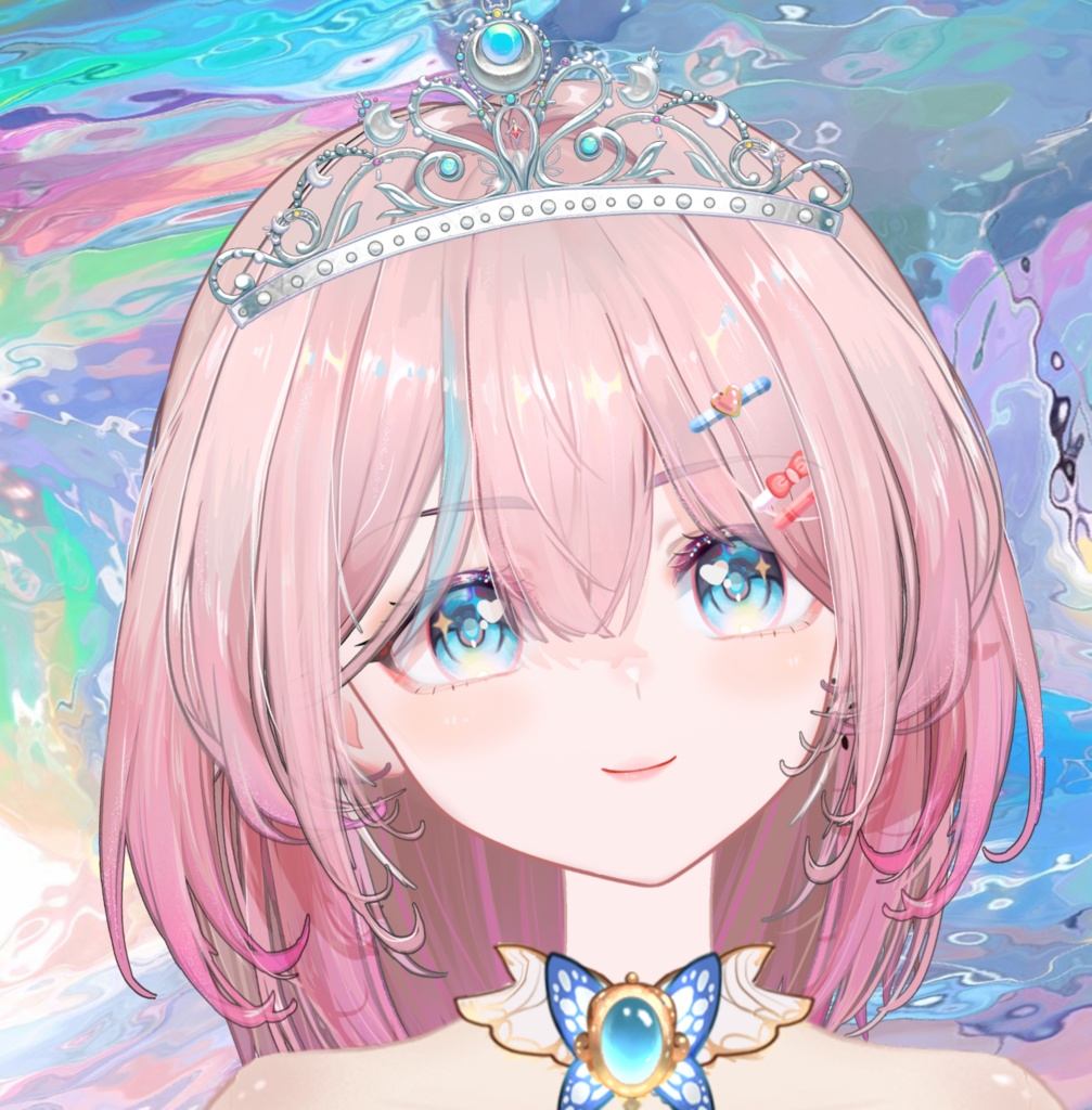 Moon Crown Add-ons (live2dモデルAdd-ons /Live2D /Stream / Material /Streaming Assets/vtuber