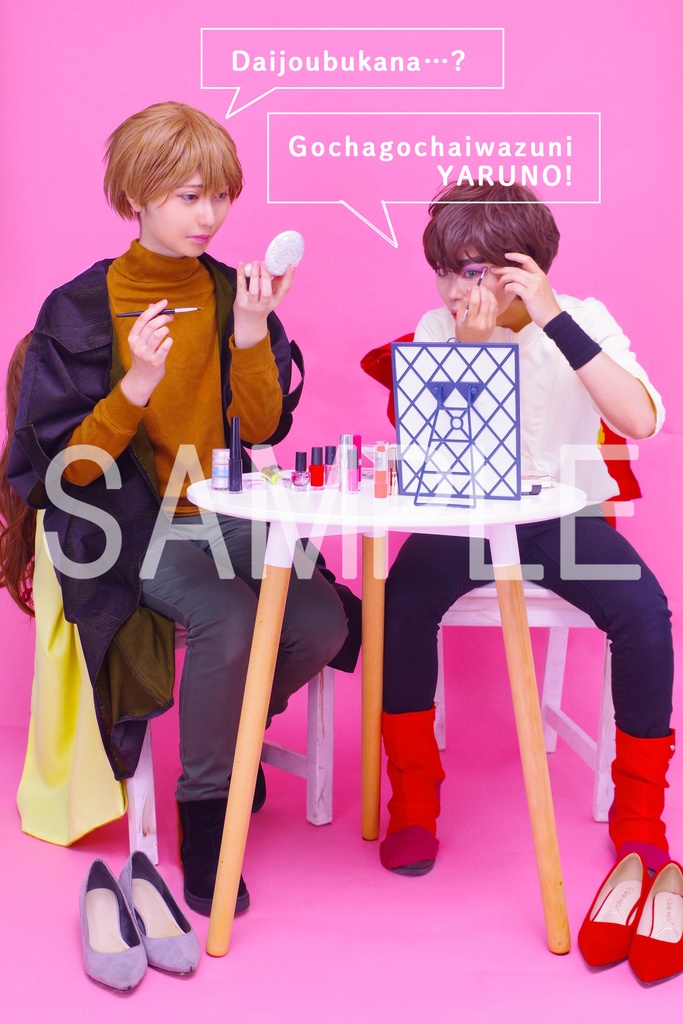 【コスプレ】女装ジュドー&イーノ③【ブロマイド3点セット】