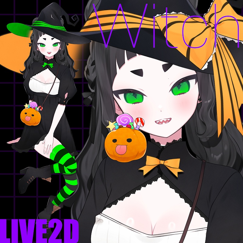 ハロウィン Witch Costume 【Live2dアセット】