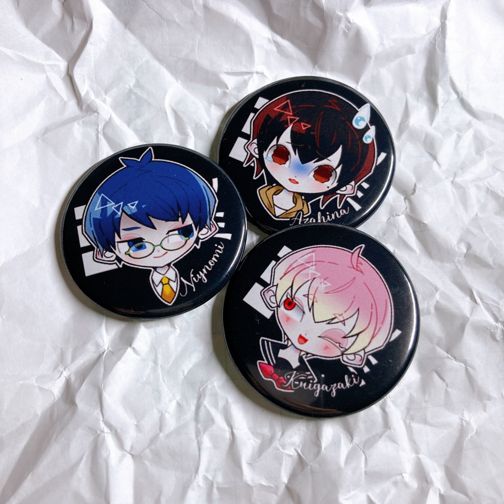 【キミツキギミ】缶バッジセット(3個/6個)