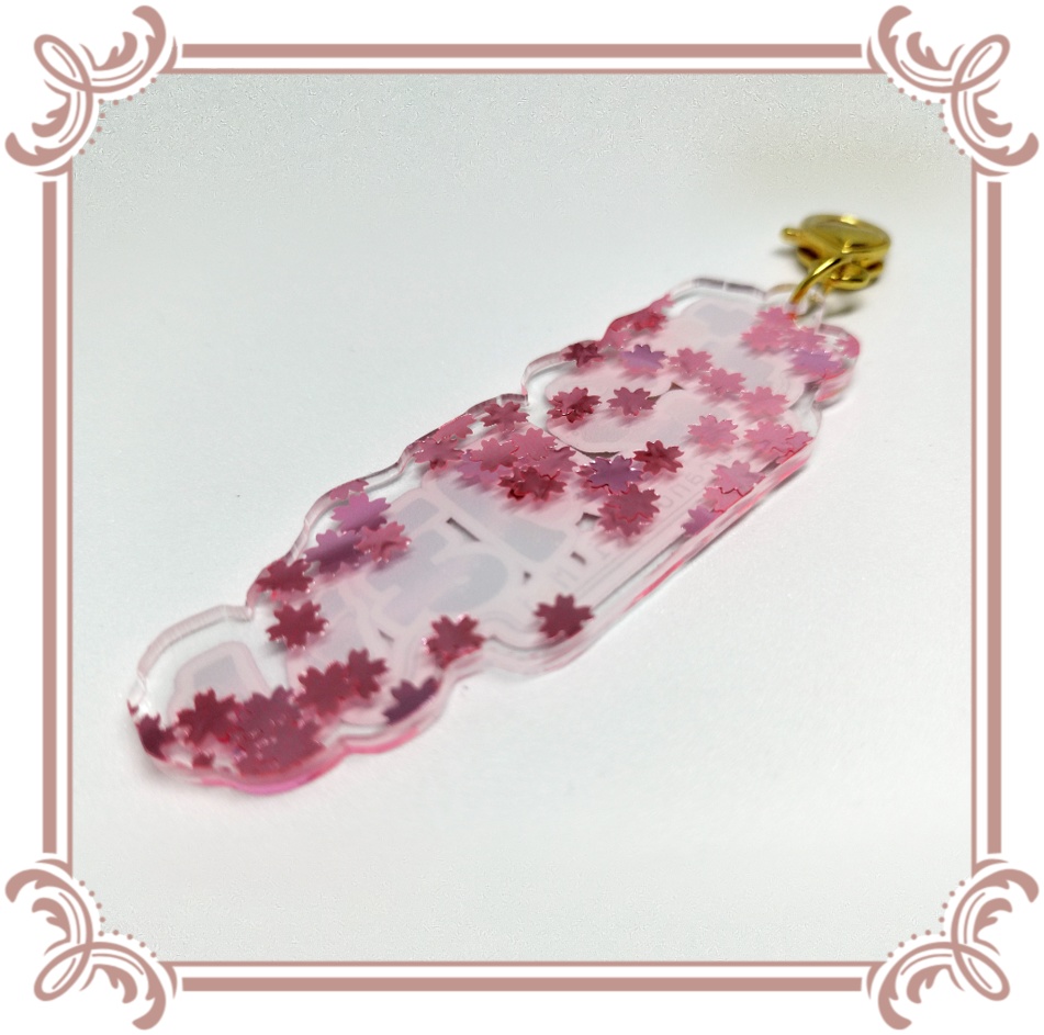 アクリルキーホルダー:桜ネームロゴ