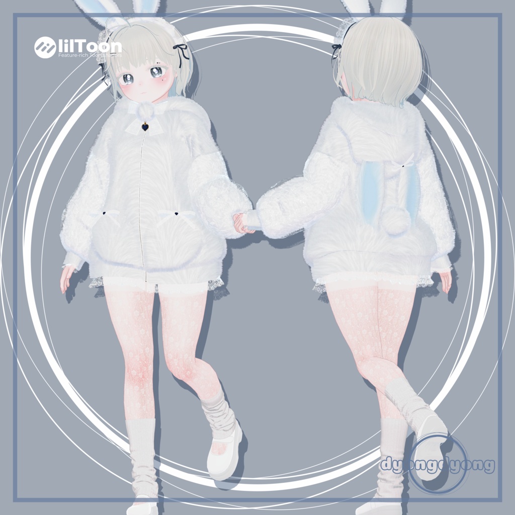 【オリジナル3Dモデル】 Nivy - ニビ for VRChat - dyongdyong - 2/12