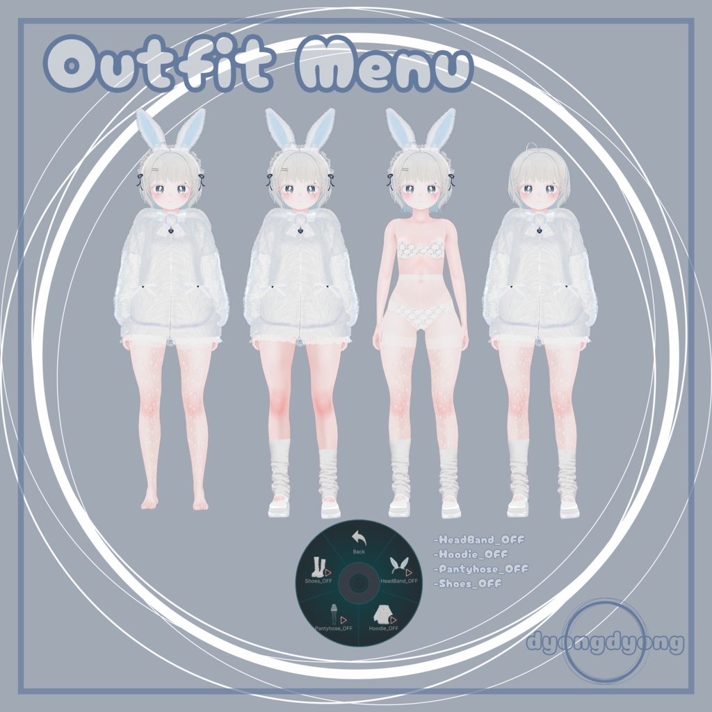 【オリジナル3Dモデル】 Nivy - ニビ for VRChat