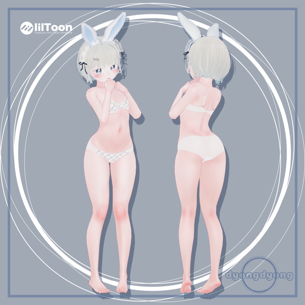 【オリジナル3Dモデル】 Nivy - ニビ for VRChat
