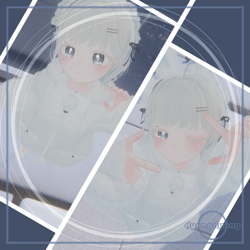【オリジナル3Dモデル】 Nivy - ニビ for VRChat