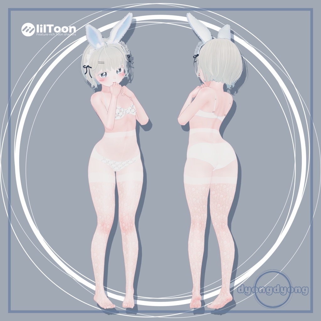 【オリジナル3Dモデル】 Nivy - ニビ for VRChat
