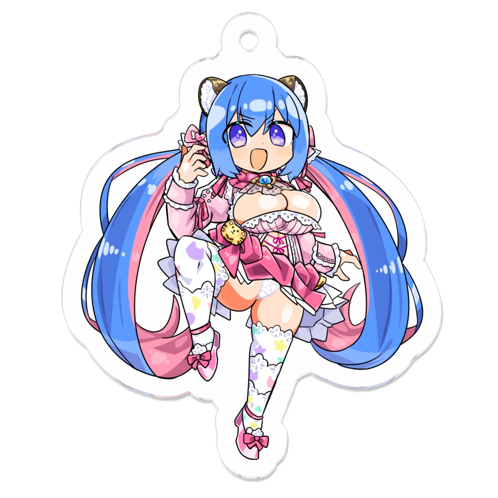 アクリルキーホルダー-4周年 - 甘神恋虎（あまがみ ここ）Vtuber