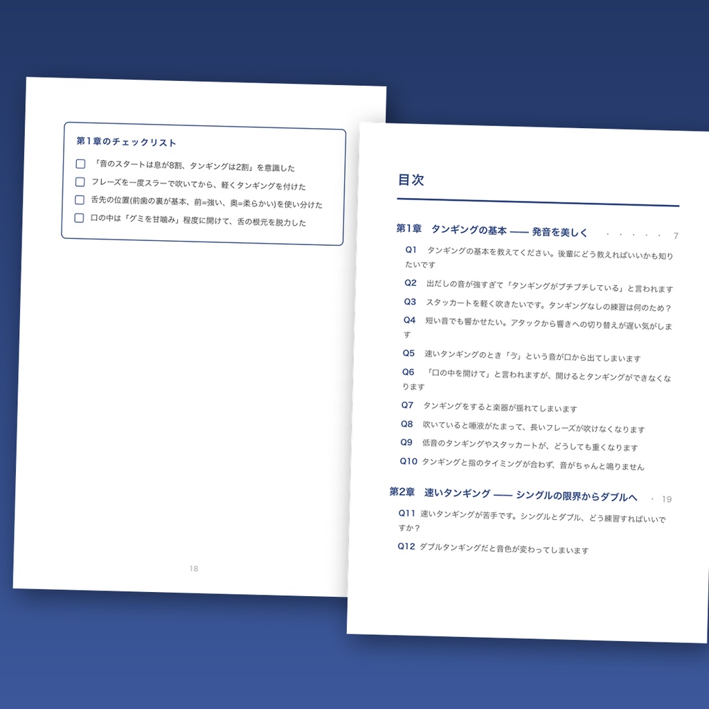 フルート上達Q&Aライブラリー Vol.2「奏法編」― 舌と指と息を操るための52の疑問と答え【PDF・74ページ】