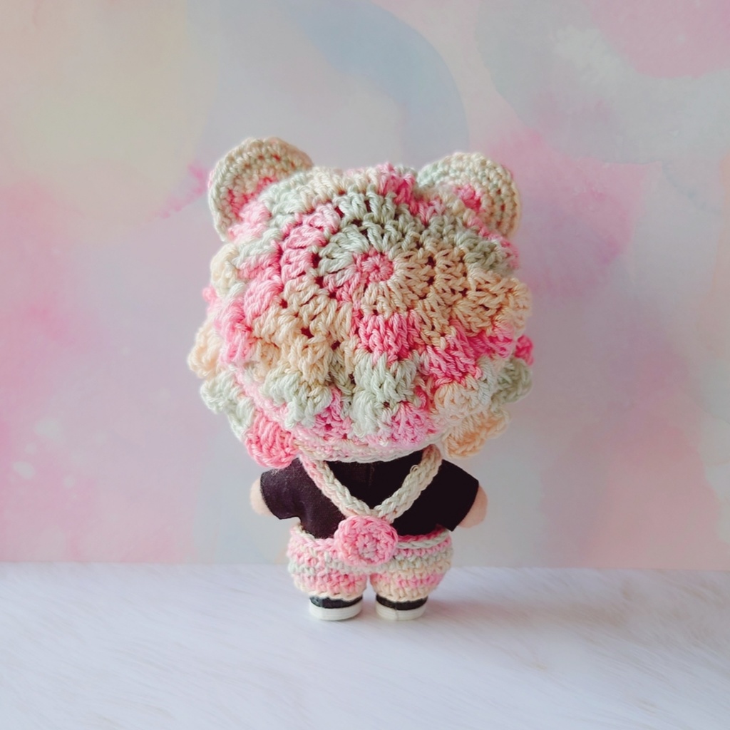 くま耳♡帽子&サロペットセット