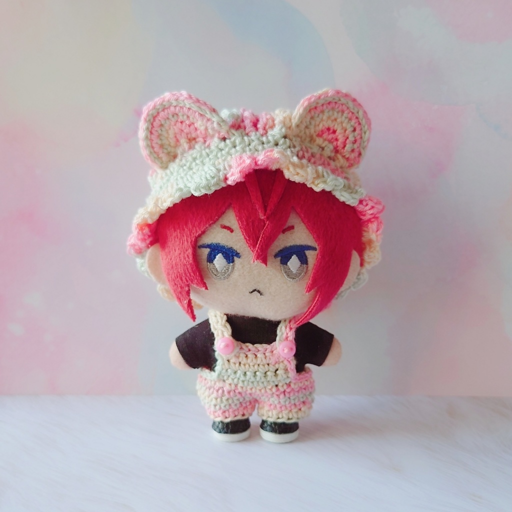 くま耳♡帽子&サロペットセット