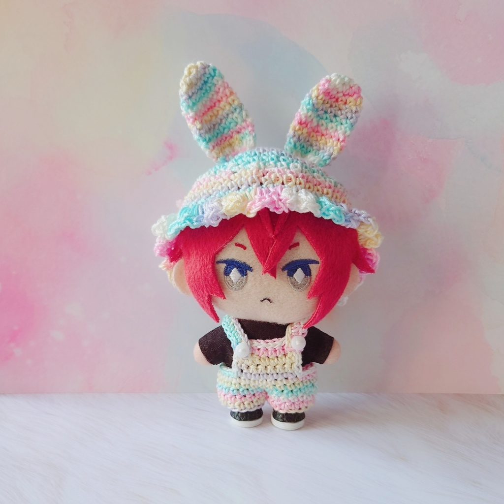 うさ耳♡帽子&サロペットセット