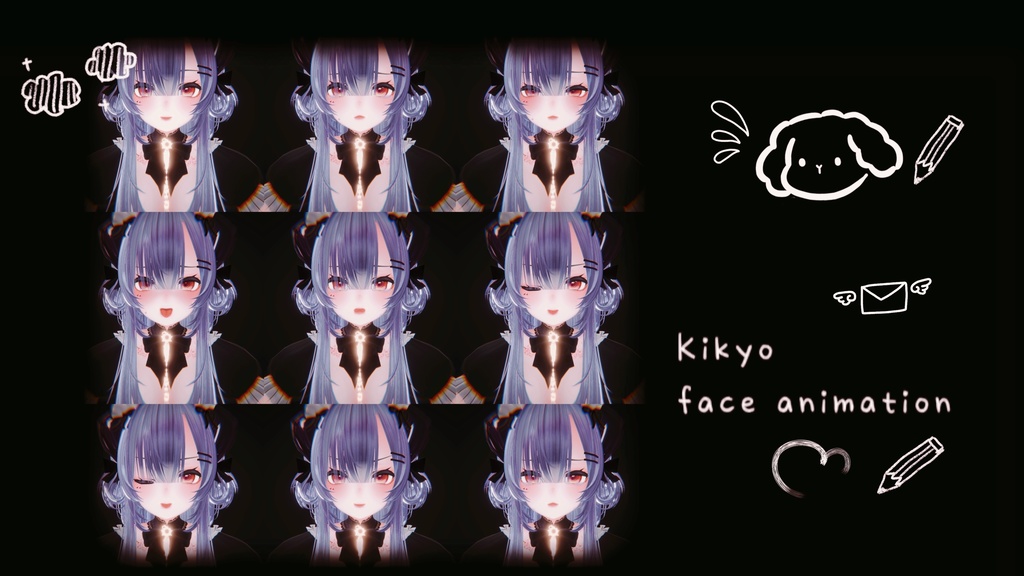 Kikyo face animation 17種類