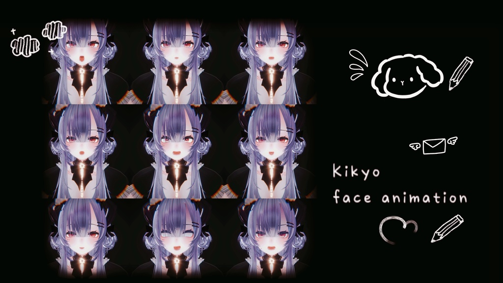 Kikyo face animation 17種類