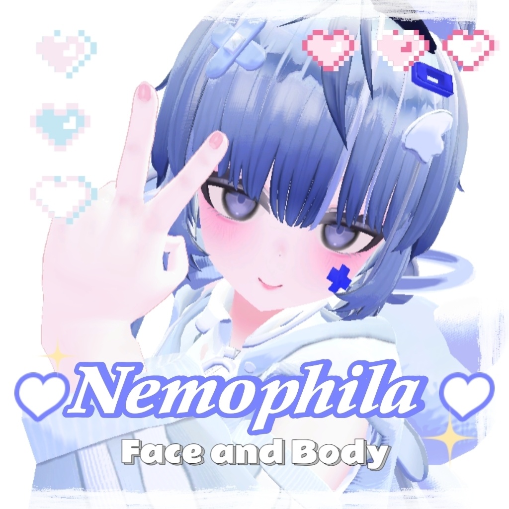 Nemophila Make up Face and Body