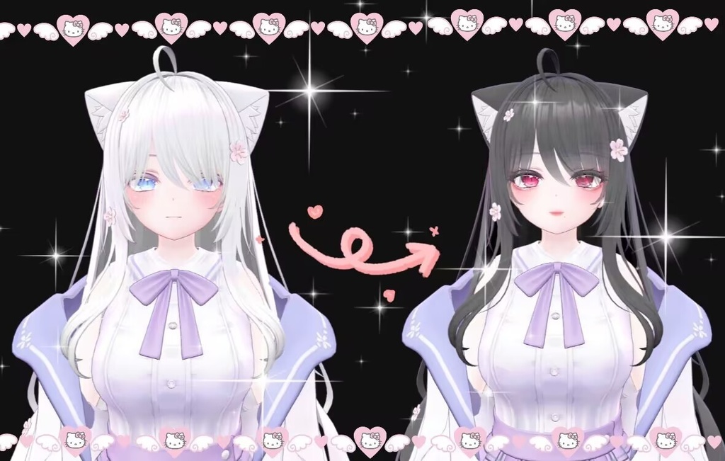 萌 Meo Face and body Texture