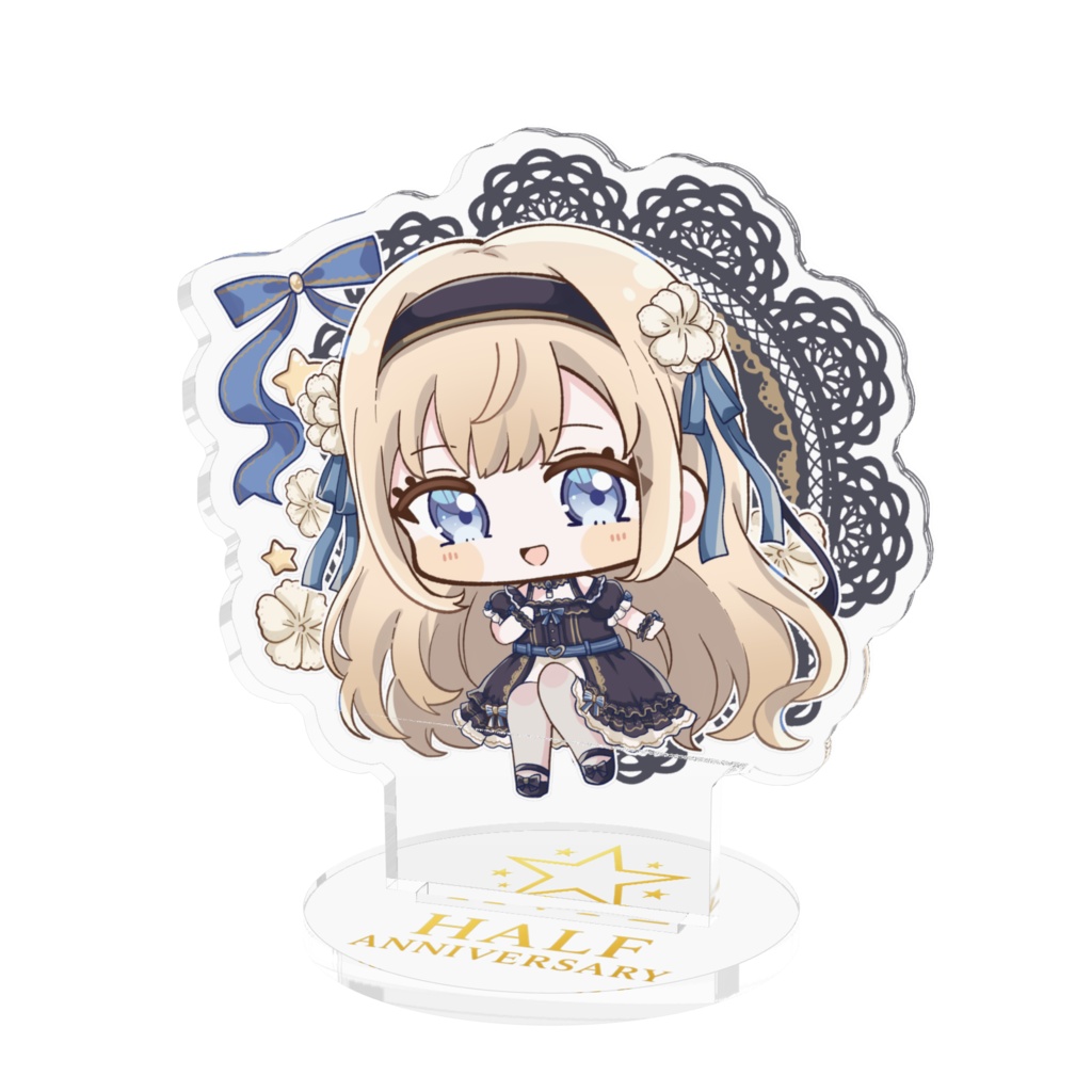 星見いおりHalf Anniversaryアクリルスタンド70mm×70mm（背景あり）