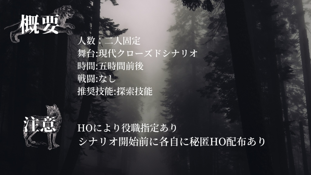 死者のパレード【CoC6版】